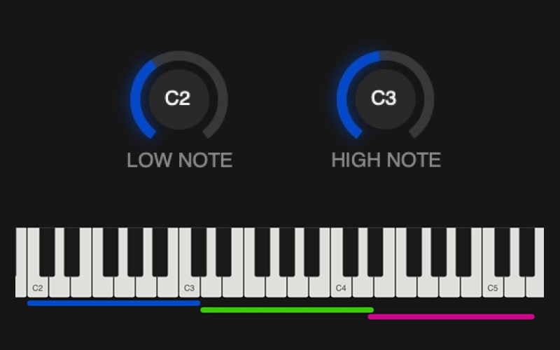 note range